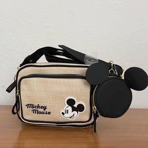 Mickey Mouse Wicker Crossbody